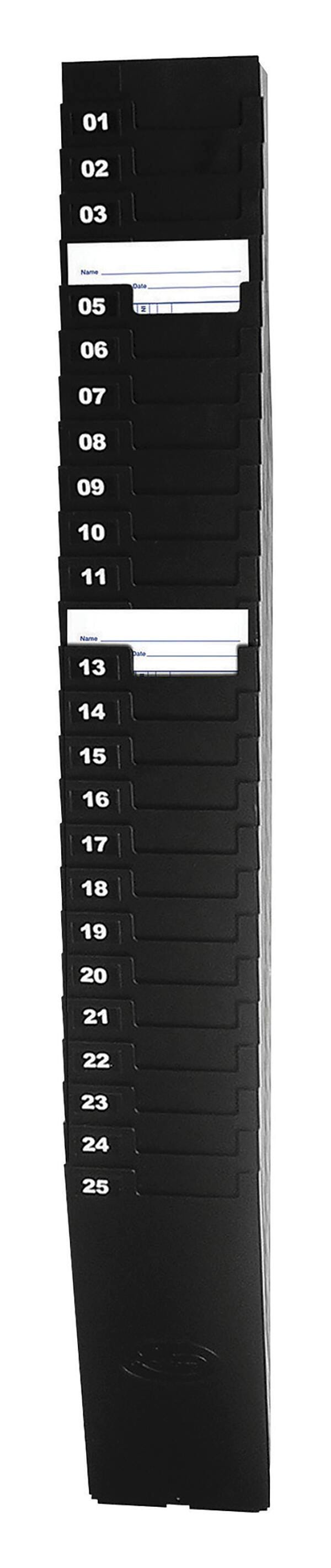 RACK CARD 25-POCKET 9-CARDS BLACK LTH259EX