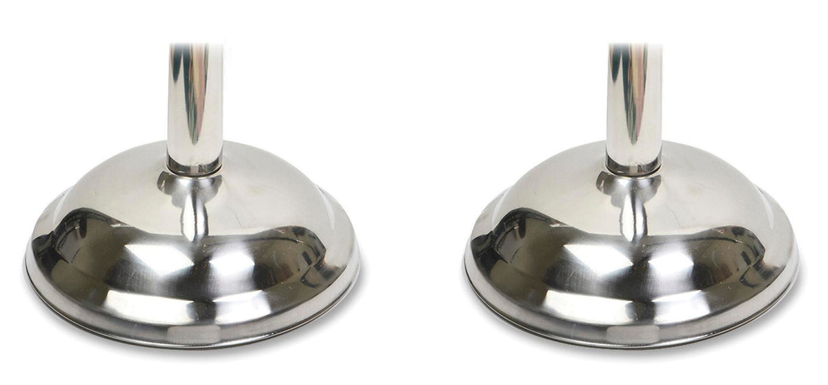 BASE BELL-SHAPED CHROME TCO11001 PACK OF 2