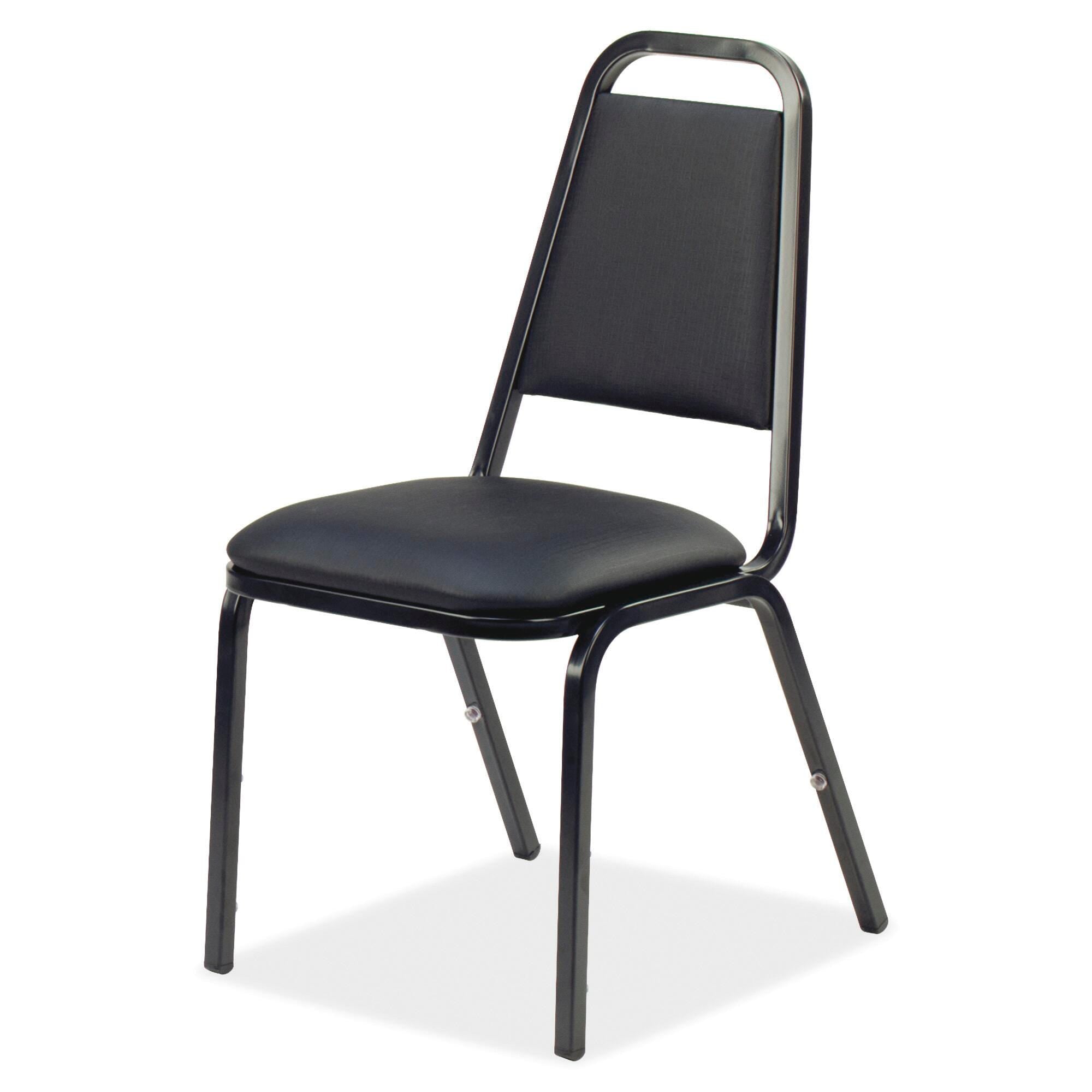 CHAIR STACKING VINYL BLACK LLR62512 CASE OF 4