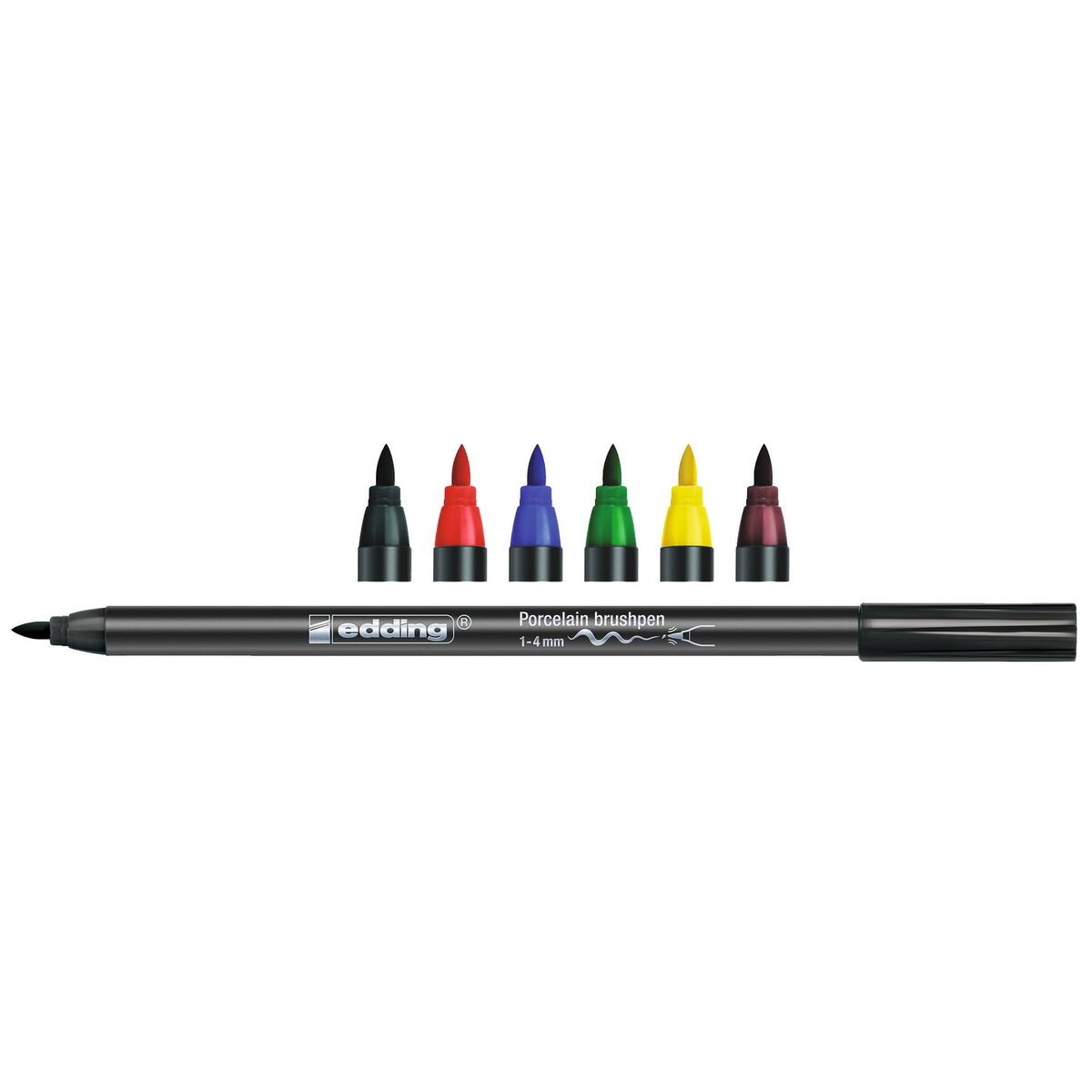 Porcelain Painter 6 Asst.Col.Pens