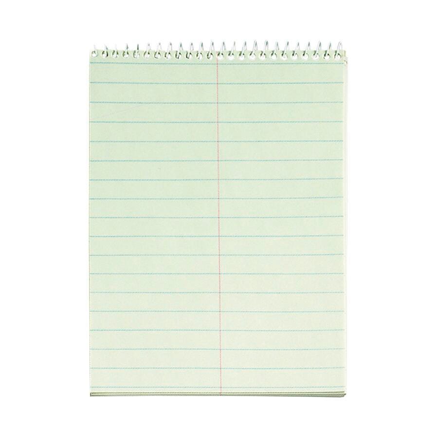 NOTEBOOK STENO 6X9 IN GREGG RULED GREEN 60 SHTS PK OF 12 TOP8001