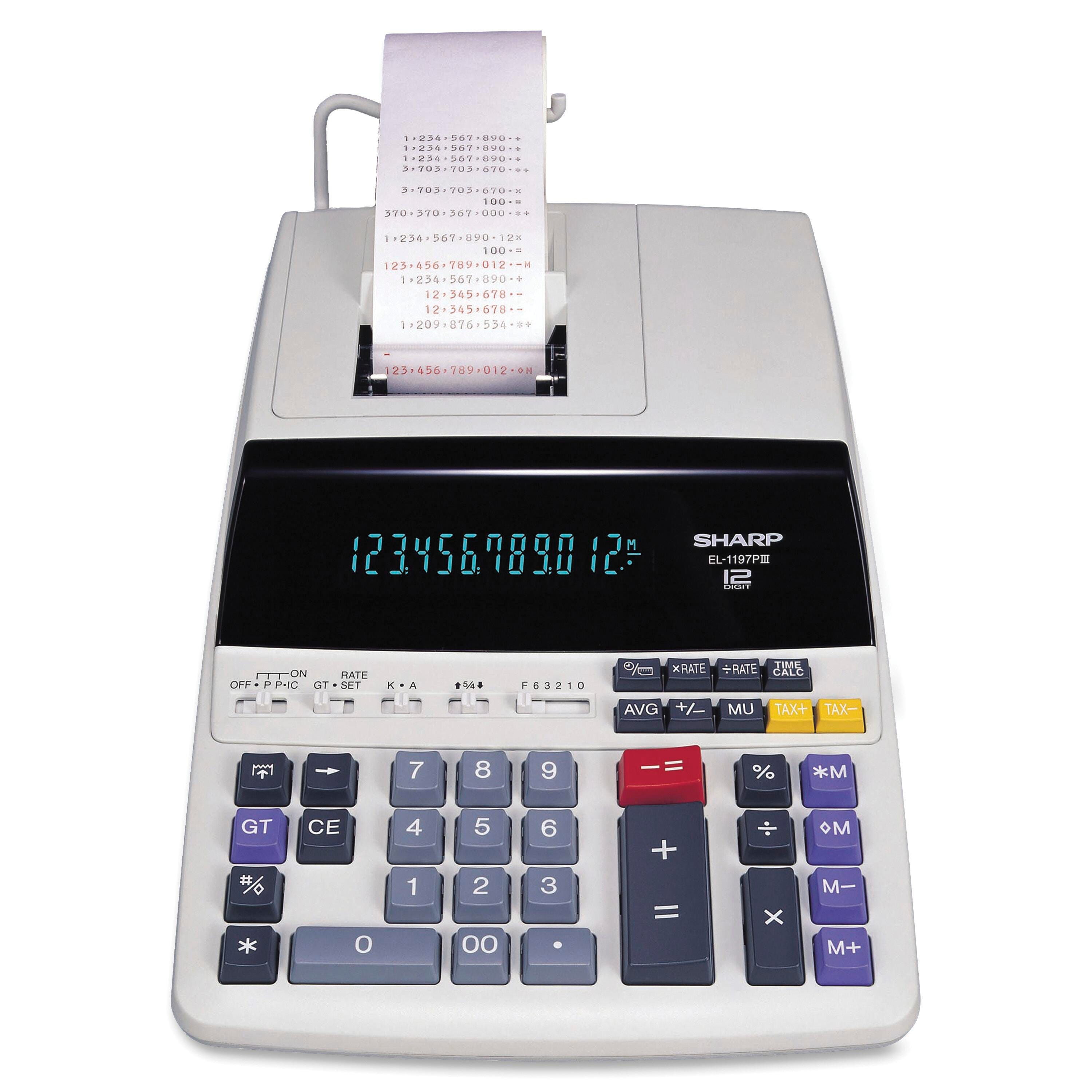 CALCULATOR PRINTING 12-DIGIT SHREL1197PIII