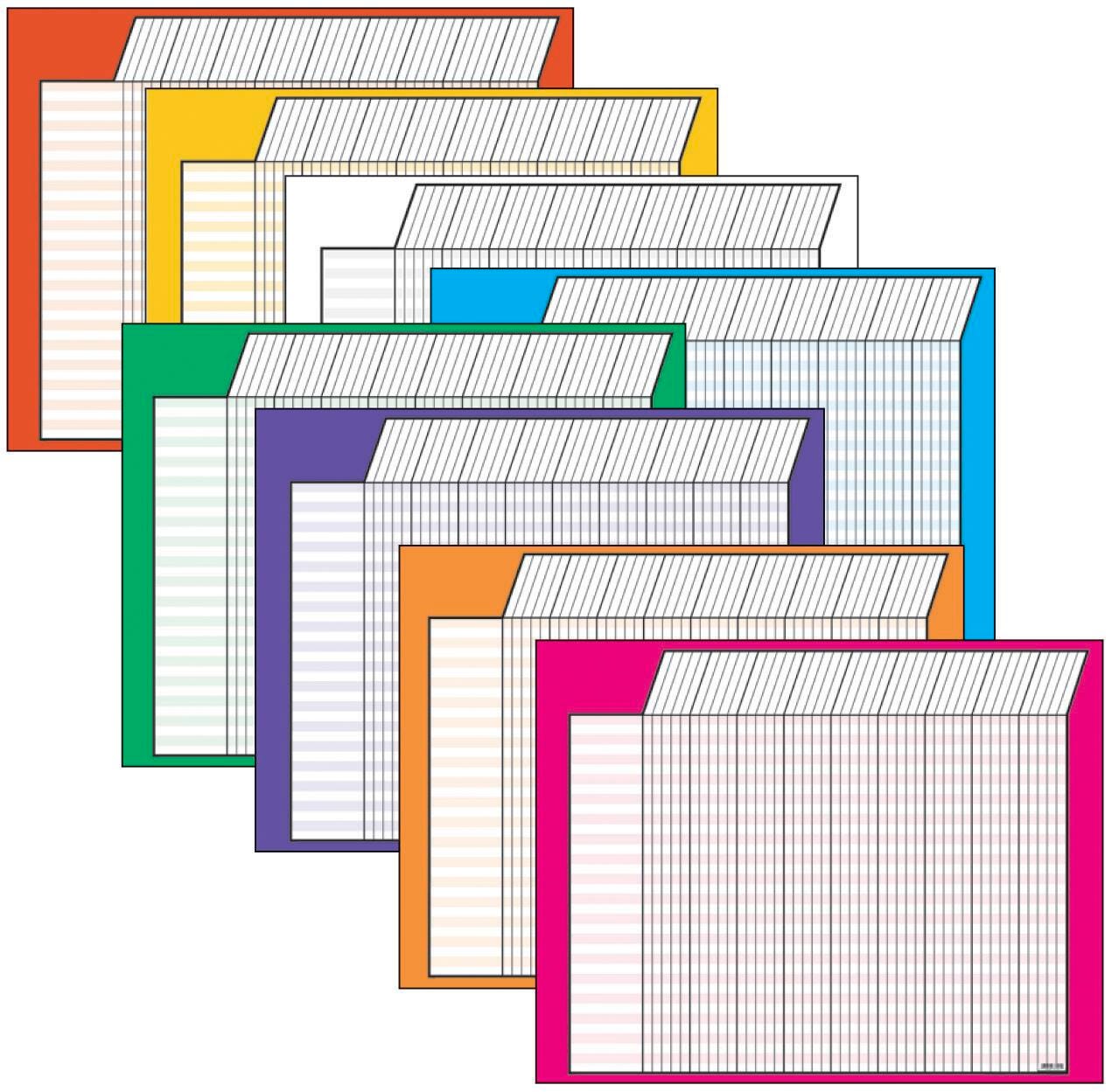 CHARTS HORIZONTAL INCENTIVE CHARTS-JUMBO VARIETY PACK OF 8