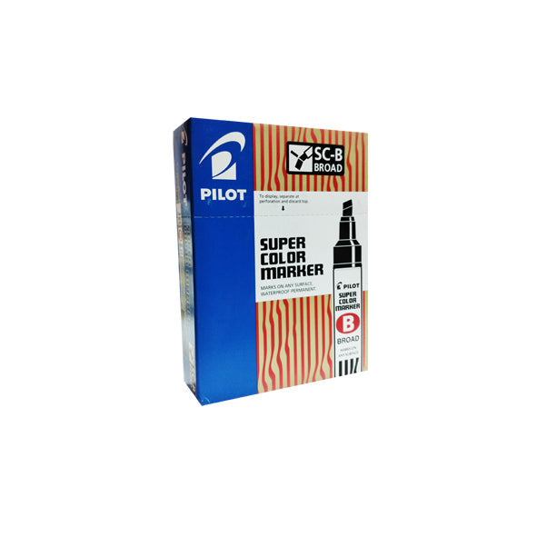 MARKER PEN PILOT SC-B BLACK CHISEL TIP