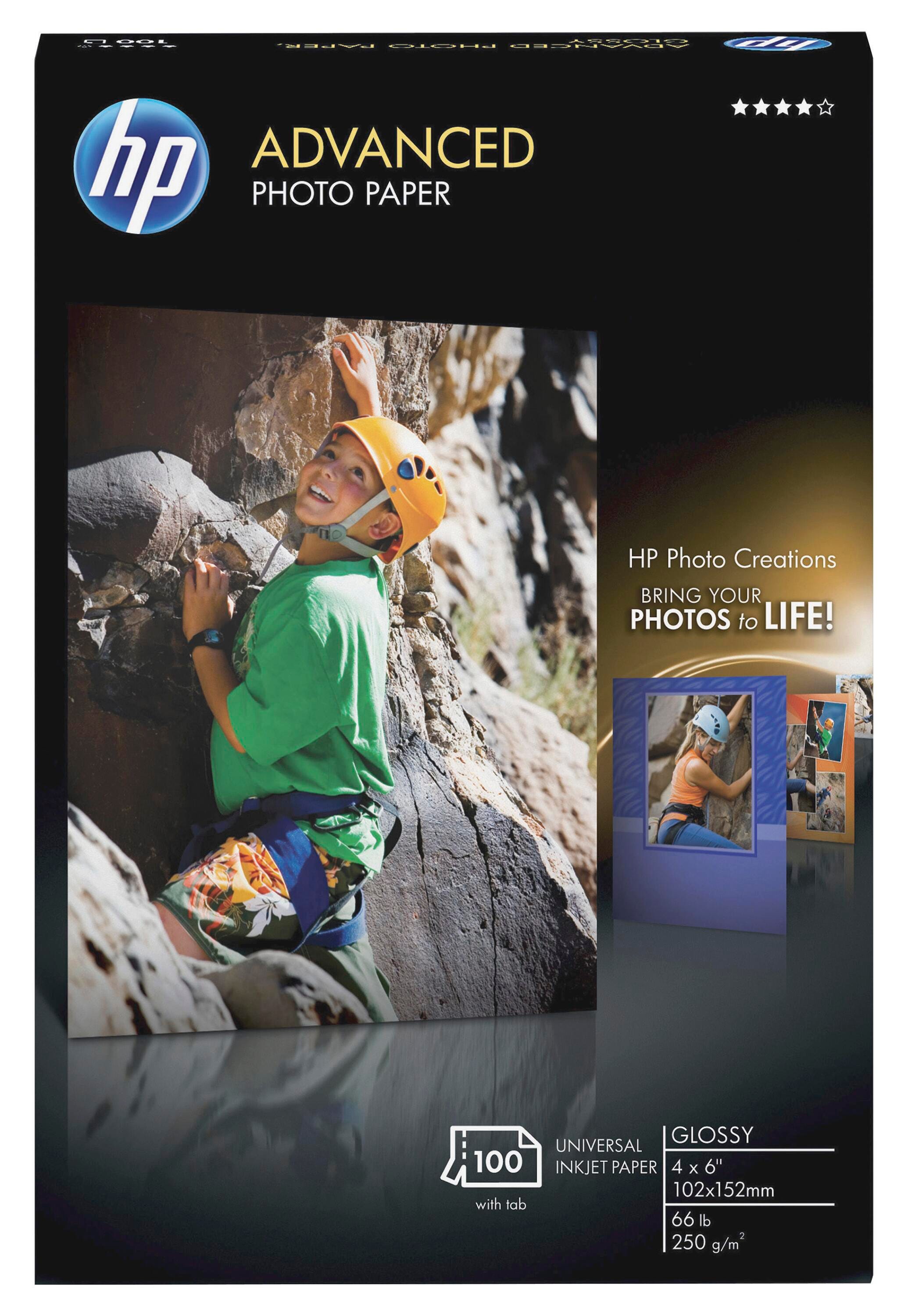 PAPER PHOTO 4X6 IN GLOSSY PK OF 100 HEWQ6638A