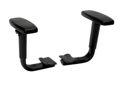 ARMS ADJUSTABLE HEIGHT BASYX NON UPHOLSTERED BLACK SET OF 2
