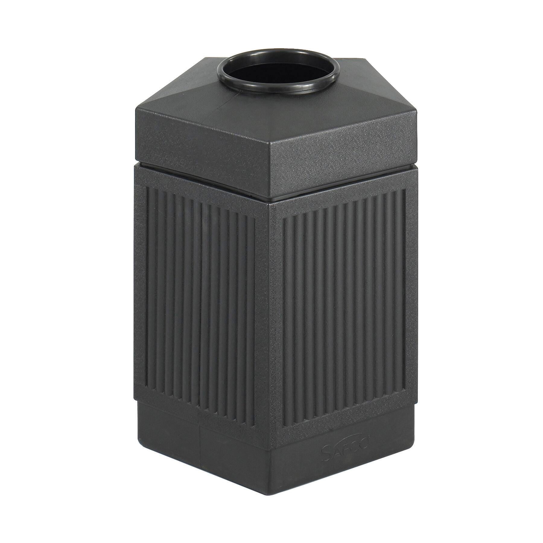 RECEPTACLE PLASTIC 45GALLON BLACK