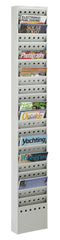 DISPLAY LITERATURE RACK 23 POCKET GRAY