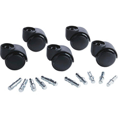 ACCESSORIES - CASTERS FUTURA SOFT-WHEEL BLACK - SET OF 5