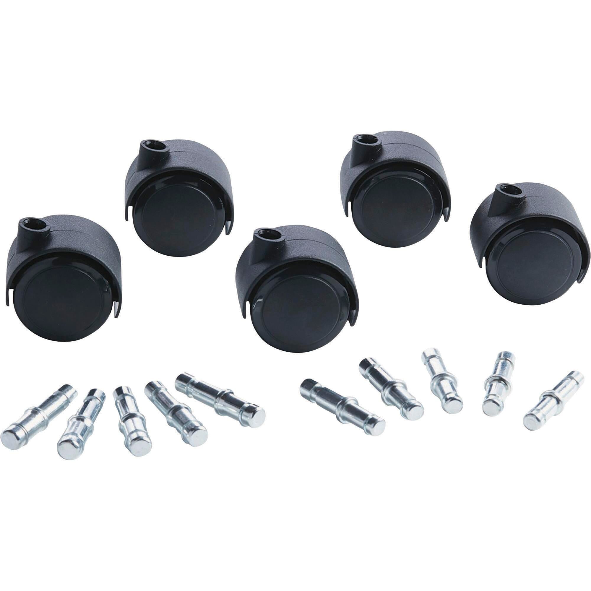 ACCESSORIES - CASTERS DUET SOFT-WHEEL BLACK - SET OF 5