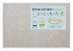 MOORECO TACKBOARD VINYL COVERED ADD-CORK 4 X 12 ALUMINUM TRIM