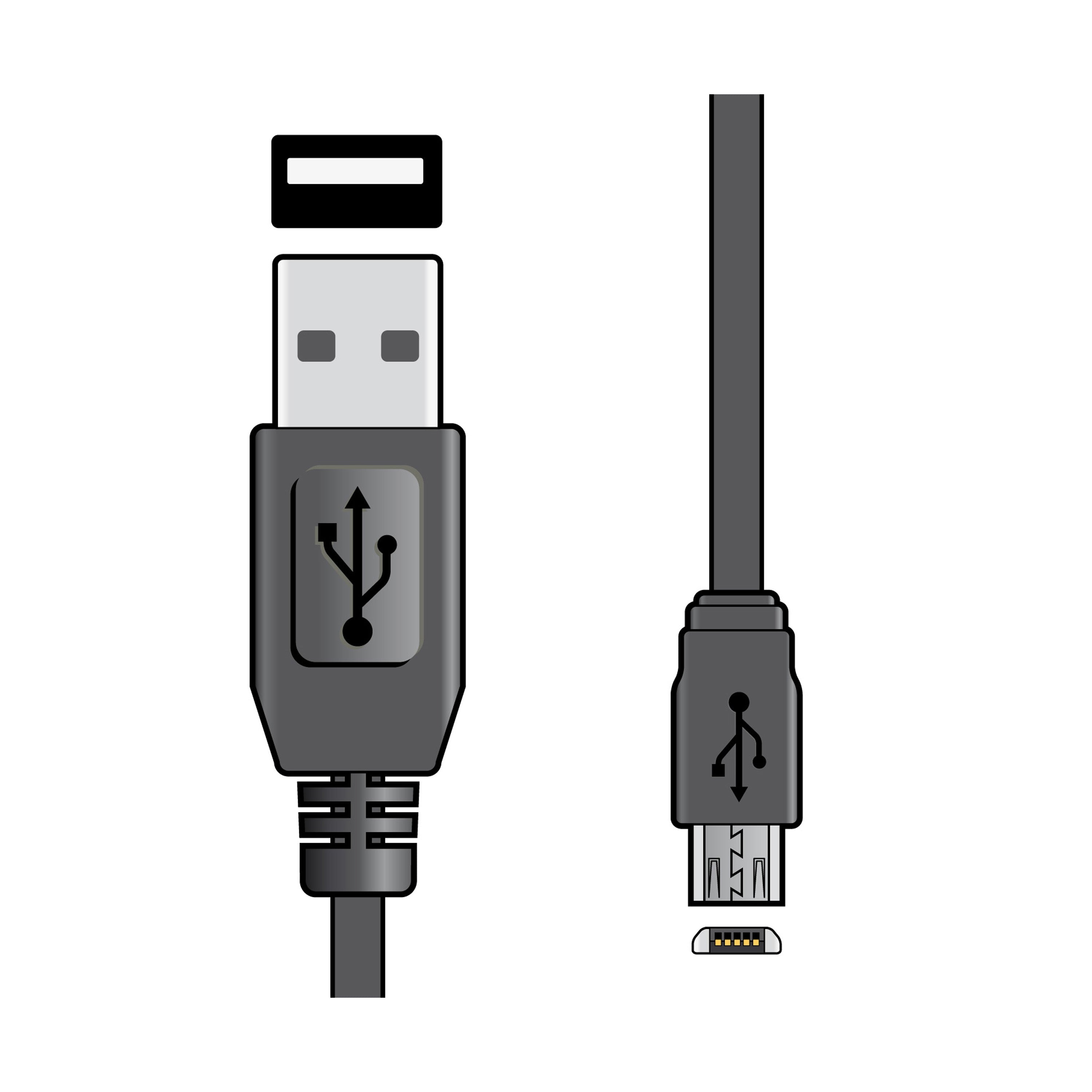 AV Link USB 2.0 type A to micro type B 5 pin cable - 1.5m