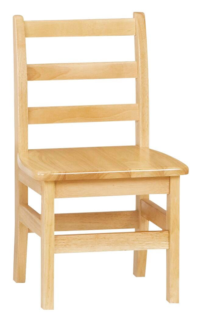 JONTI-CRAFT LADDERBACK CHAIR - 12 IN SEAT - 14-1/2 X 13-1/2 X 24-1/4 INCHES