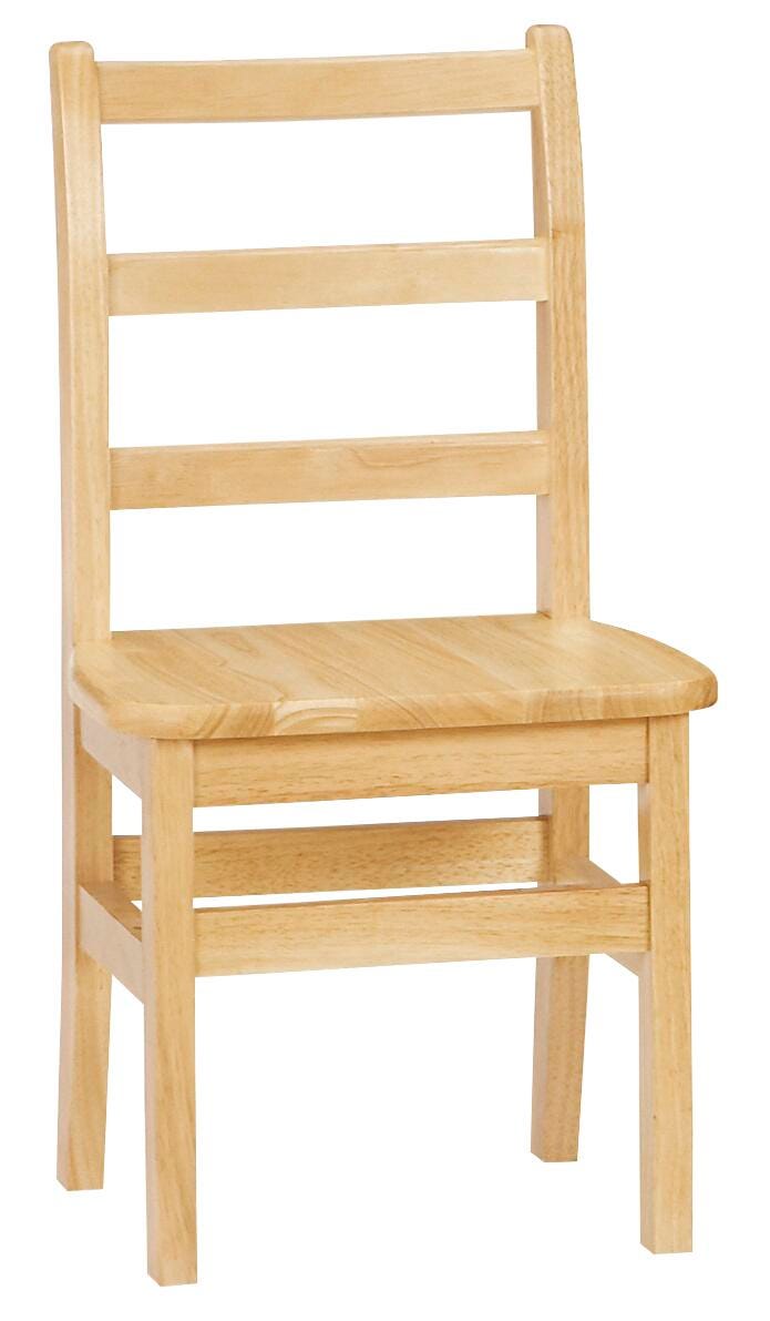 JONTI-CRAFT LADDERBACK CHAIR - 14 IN SEAT - 14-1/2 X 13-1/2 X 28-1/2 INCHES