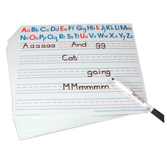 Alphabet Write N Wipe Boards Pk30