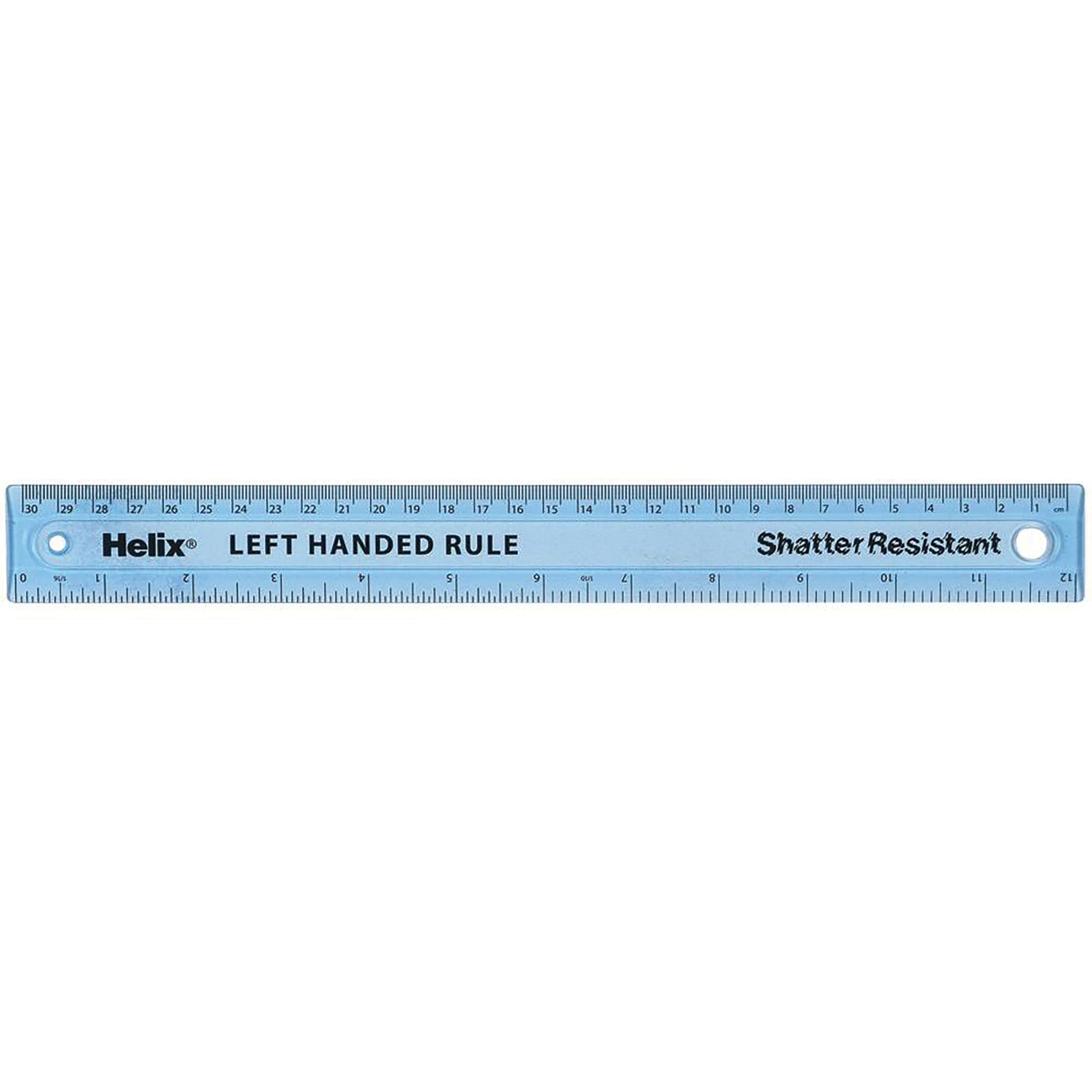 Rule Left Handed 30Cm S.Proof Pk10