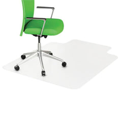 CHAIR MAT - DURAMAT VINYL CHAIR MAT FOR CARPET - WITH LIP - BEVELED EDGE - 45 W X 53 D IN - CLEAR COLOR