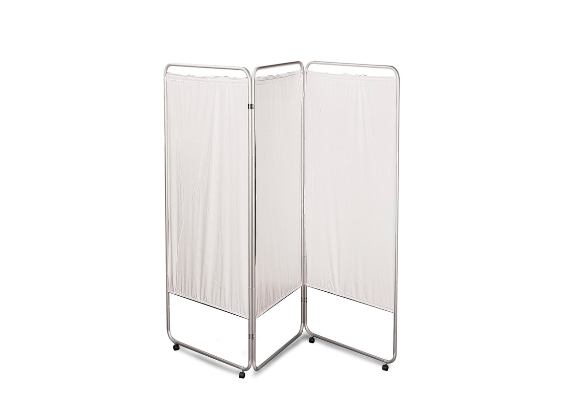 PRIVACY SCREEN - PRESCO KING SIZE 3 PANEL - TWIN ROLLER CASTERS