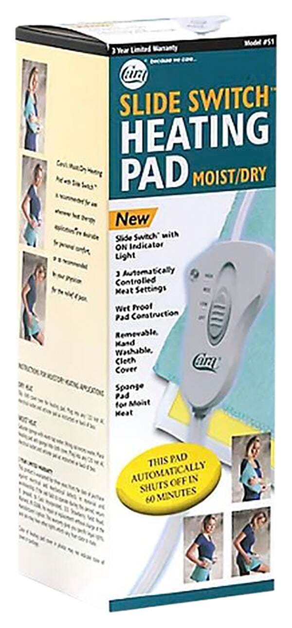 HEATING PAD - MOIST/DRY - 3 HEAT SETTINGS