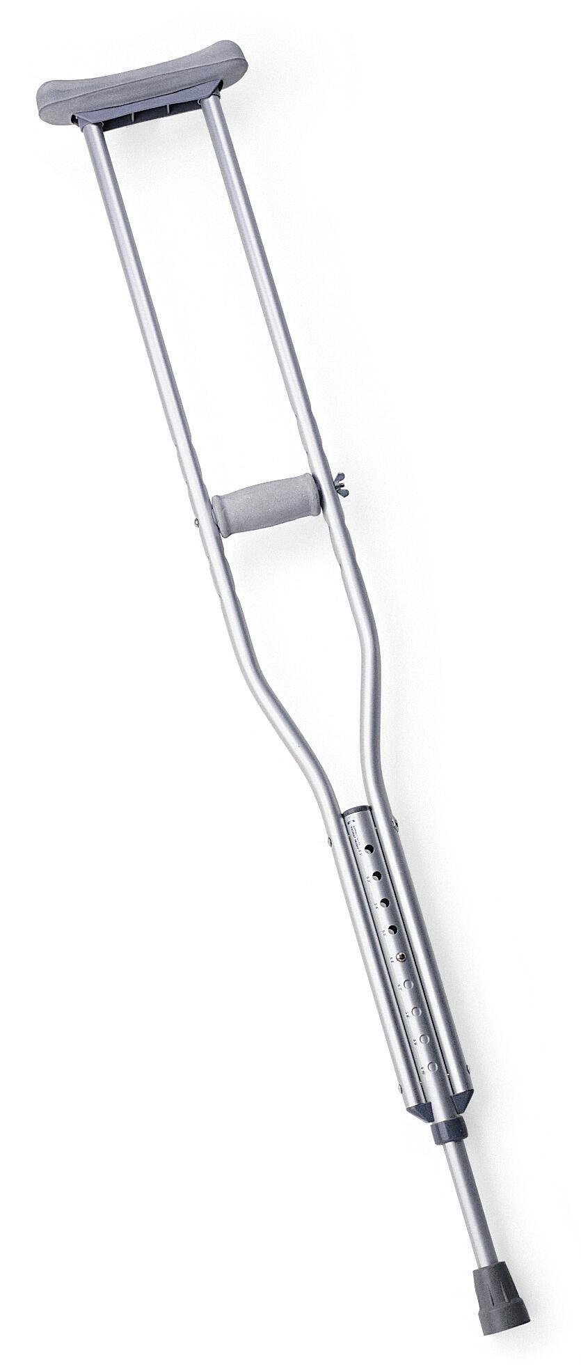 CRUTCHES LARGE ALUM 5 FEET 10 INCHES - 6 FEET 6 INCHES - PR