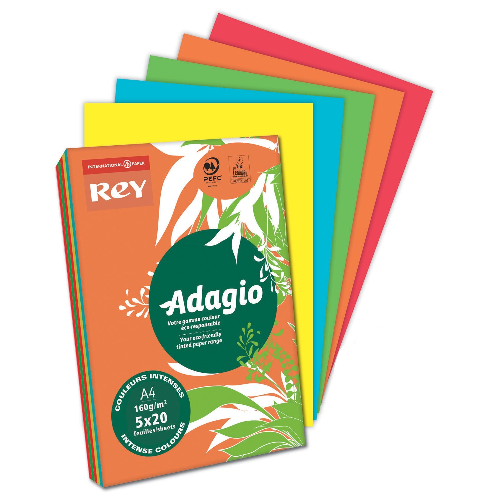 Card A5 160 Asst Bright 250Shts