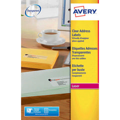 Clear Address Labels Bx25X21Sht