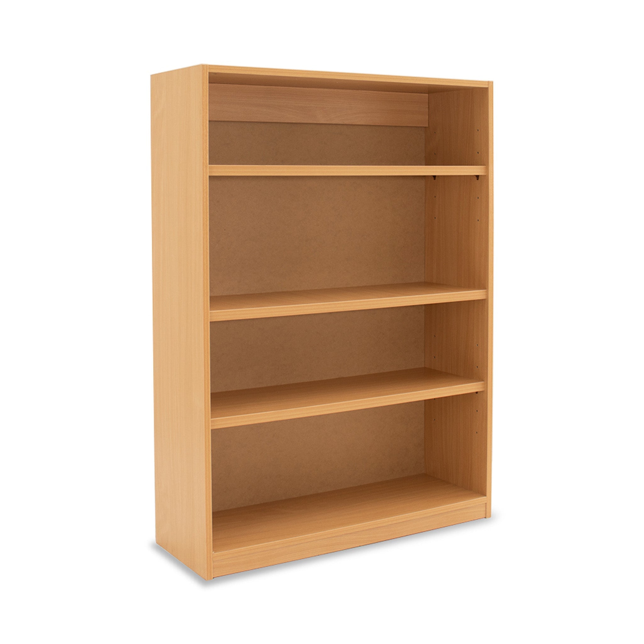 Monarch MEQ1250 open bookcase with 1 fixed & 2 adjustable shelves