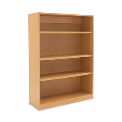 Monarch MEQ1250 open bookcase with 1 fixed & 2 adjustable shelves