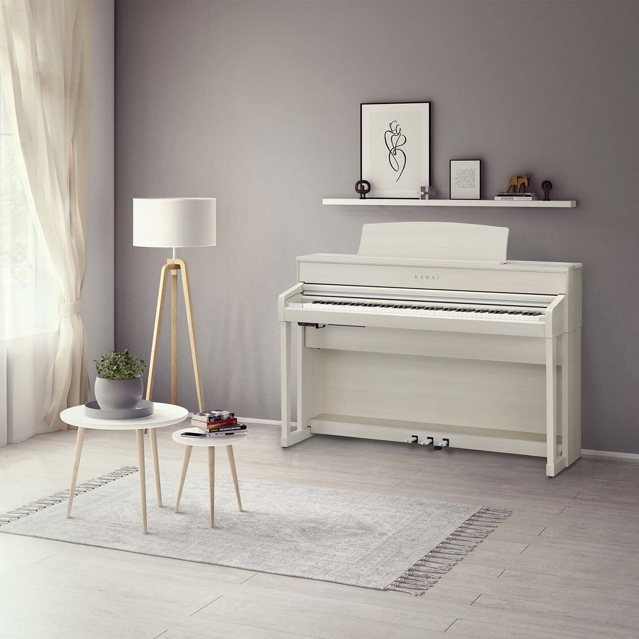 Kawai CA-701 digital piano - Satin White