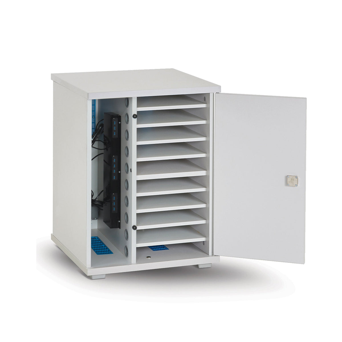 LapCabby Lyte single door dual USB A & USB C charging cabinet - 10 devices