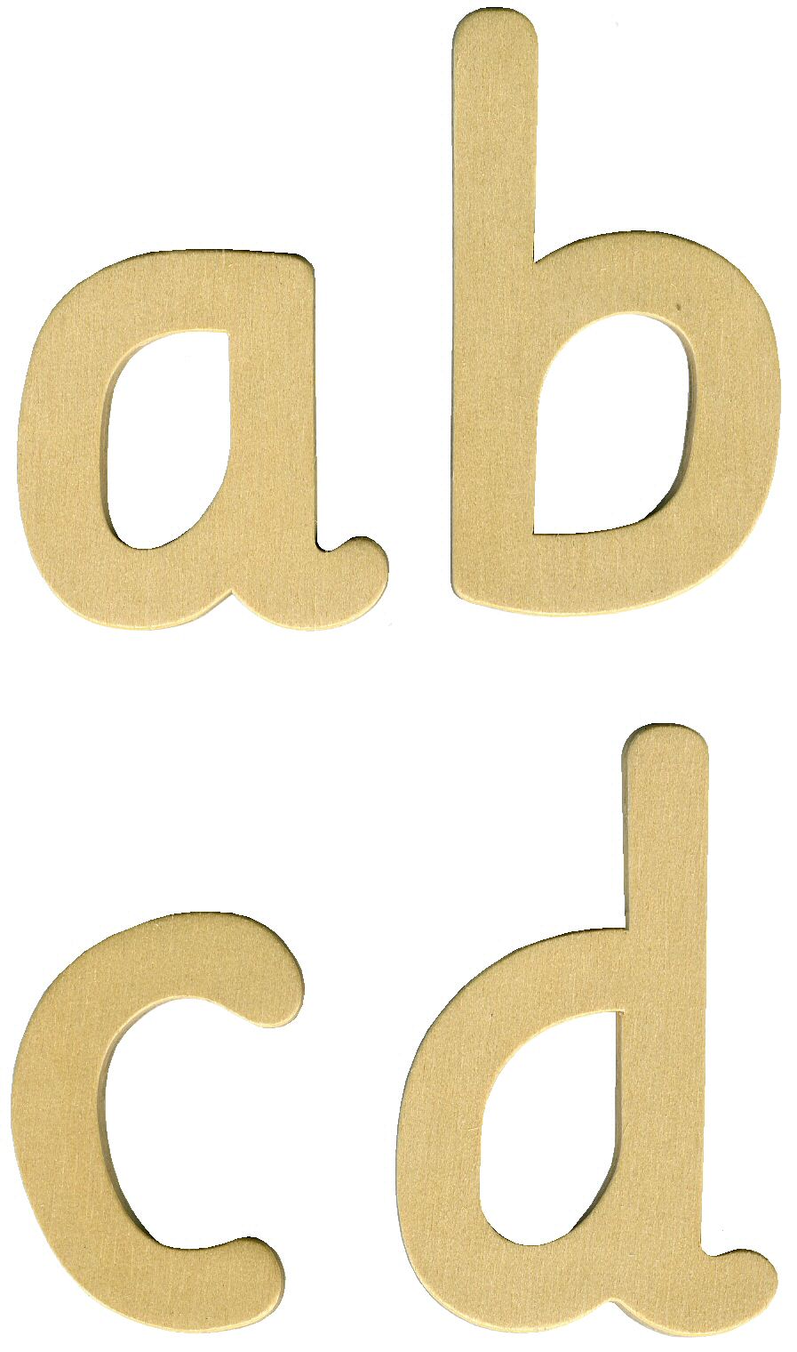Lower Case Wooden Letters Pk 26