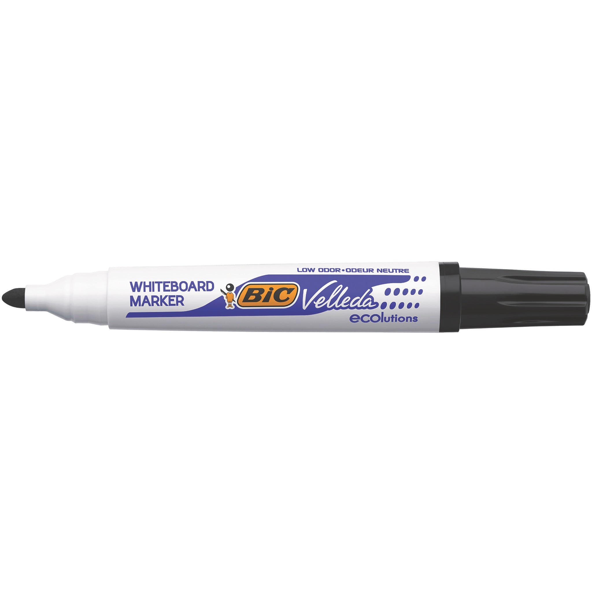 Bic Dwipe Marker 1701 Bt Blk Pk12