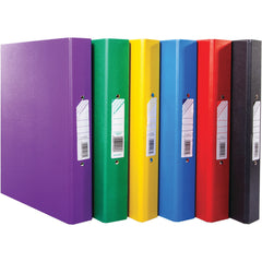 Binder 2 Ring A4 Asst 25Mm Cap.X10