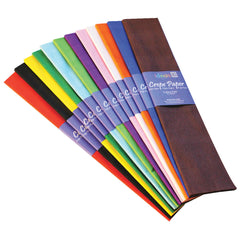 Paper Crepe Assorted Colours Pack12
