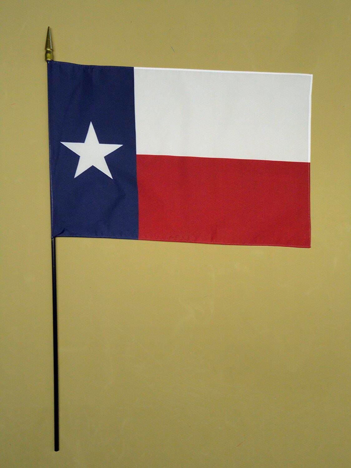 FLAG TEXAS 16X24 WITH 3/8 INCH STAFF