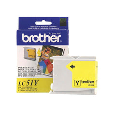 CARTRIDGE INK TONER BROTHER BRTLC51Y YELLOW