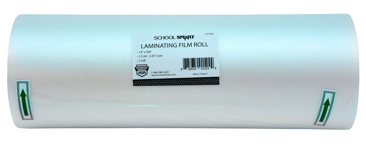 LAMINATING FILM 1.5ML 12INX500FT 2.25IN CORE SCHOOL SMART