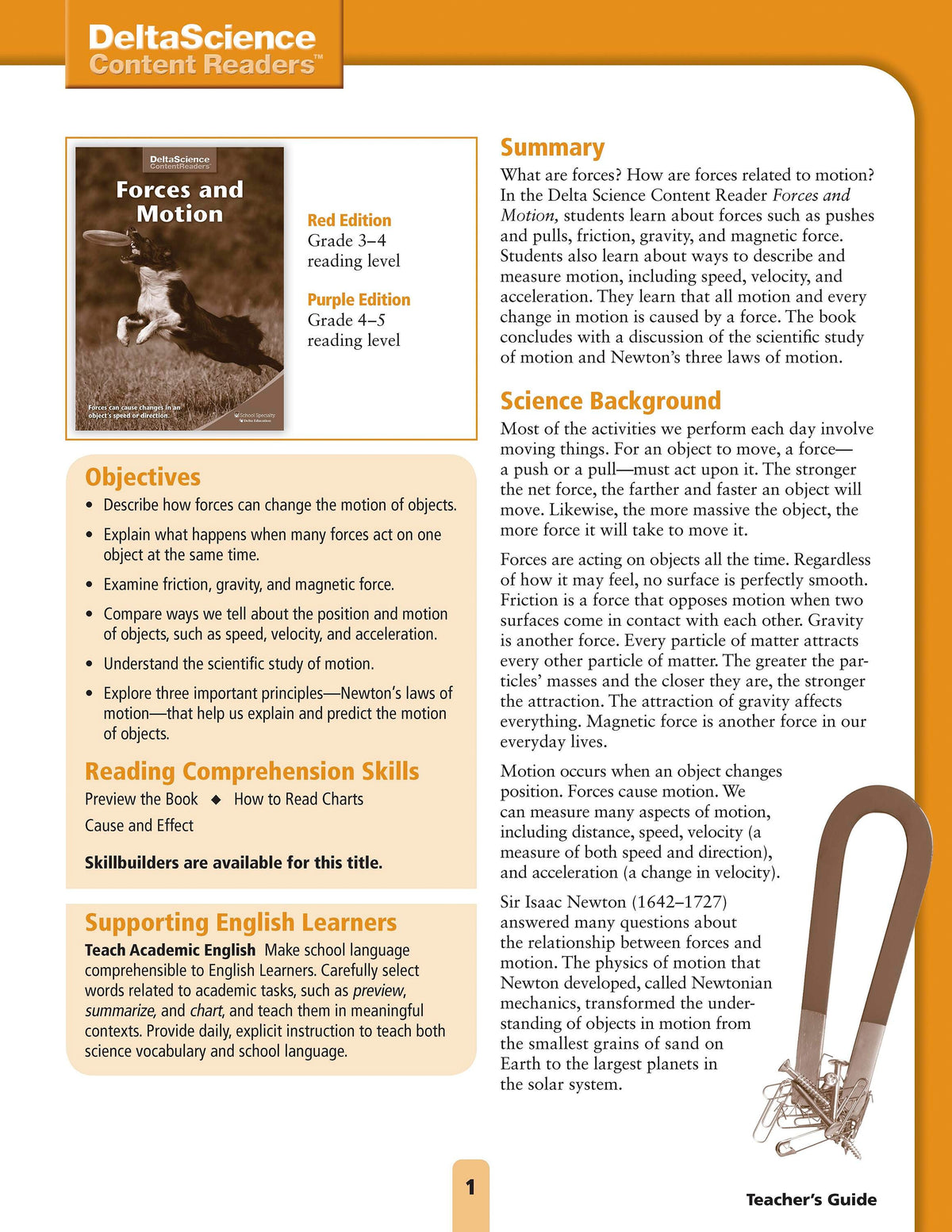 TG DSCR FORCES AND MOTION RED AND PUR