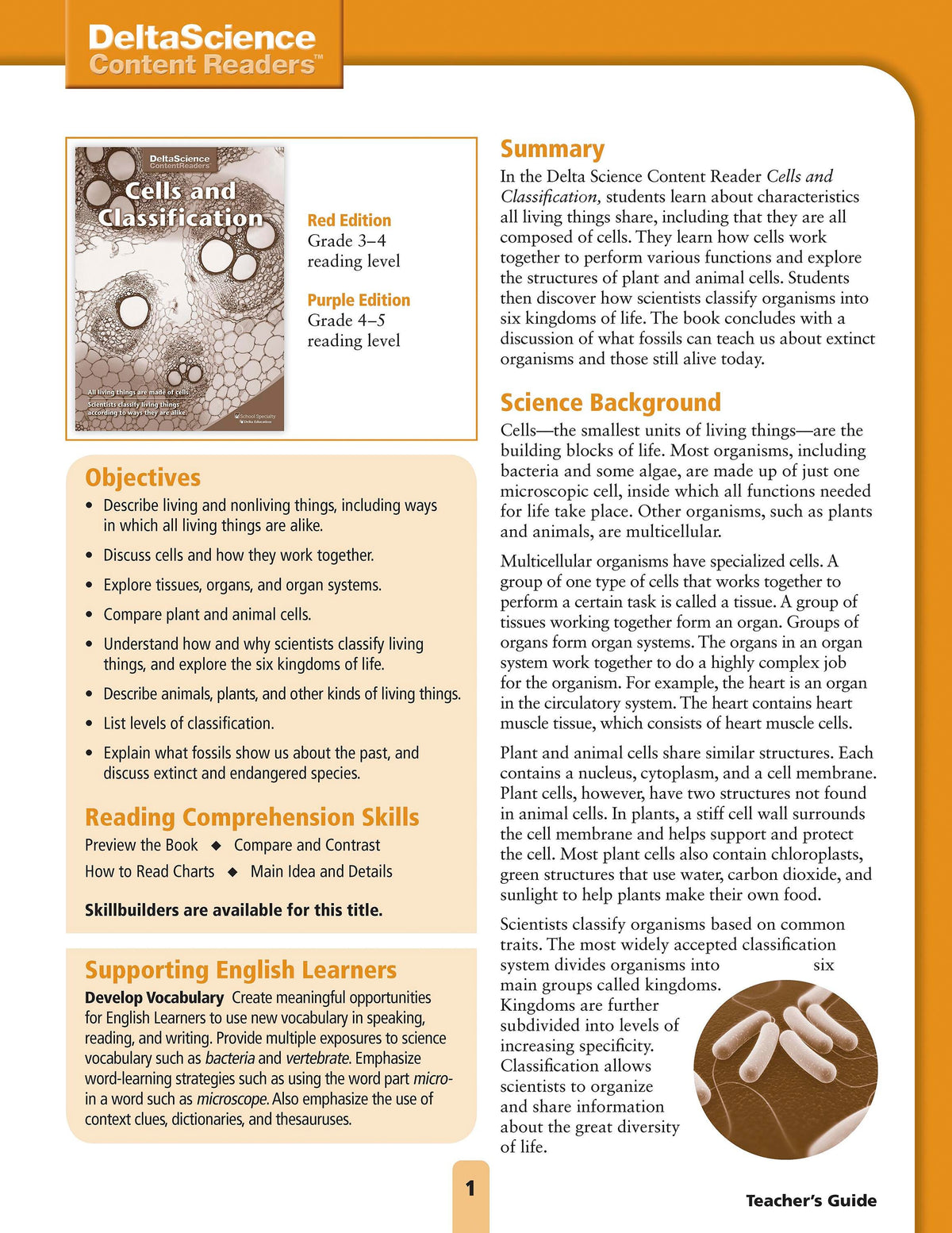 TG DSCR CELLS AND CLASSIF RED AND PUR