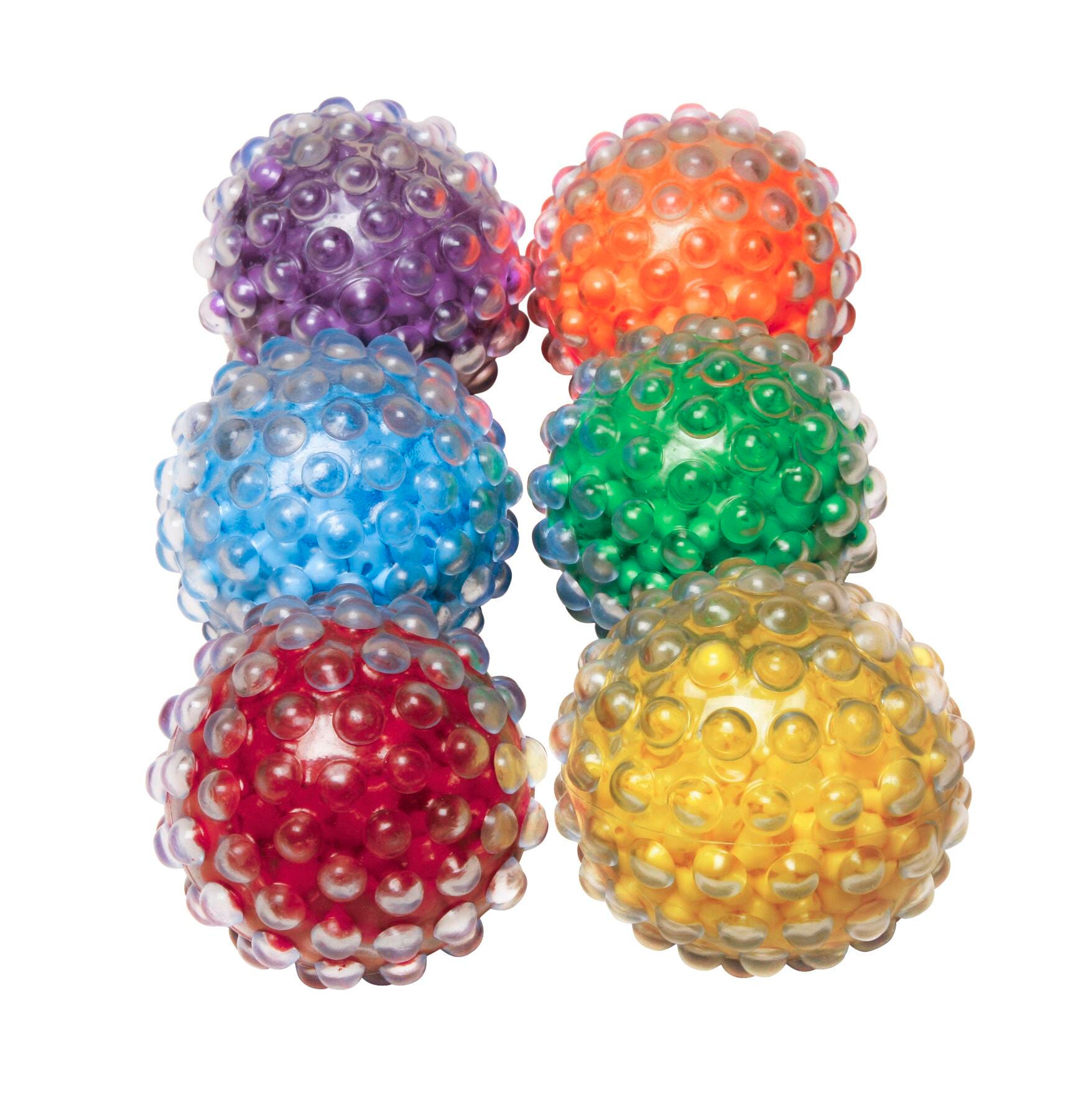 ABILITATIONS BALLS ROLL N RATTLE SET OF 6