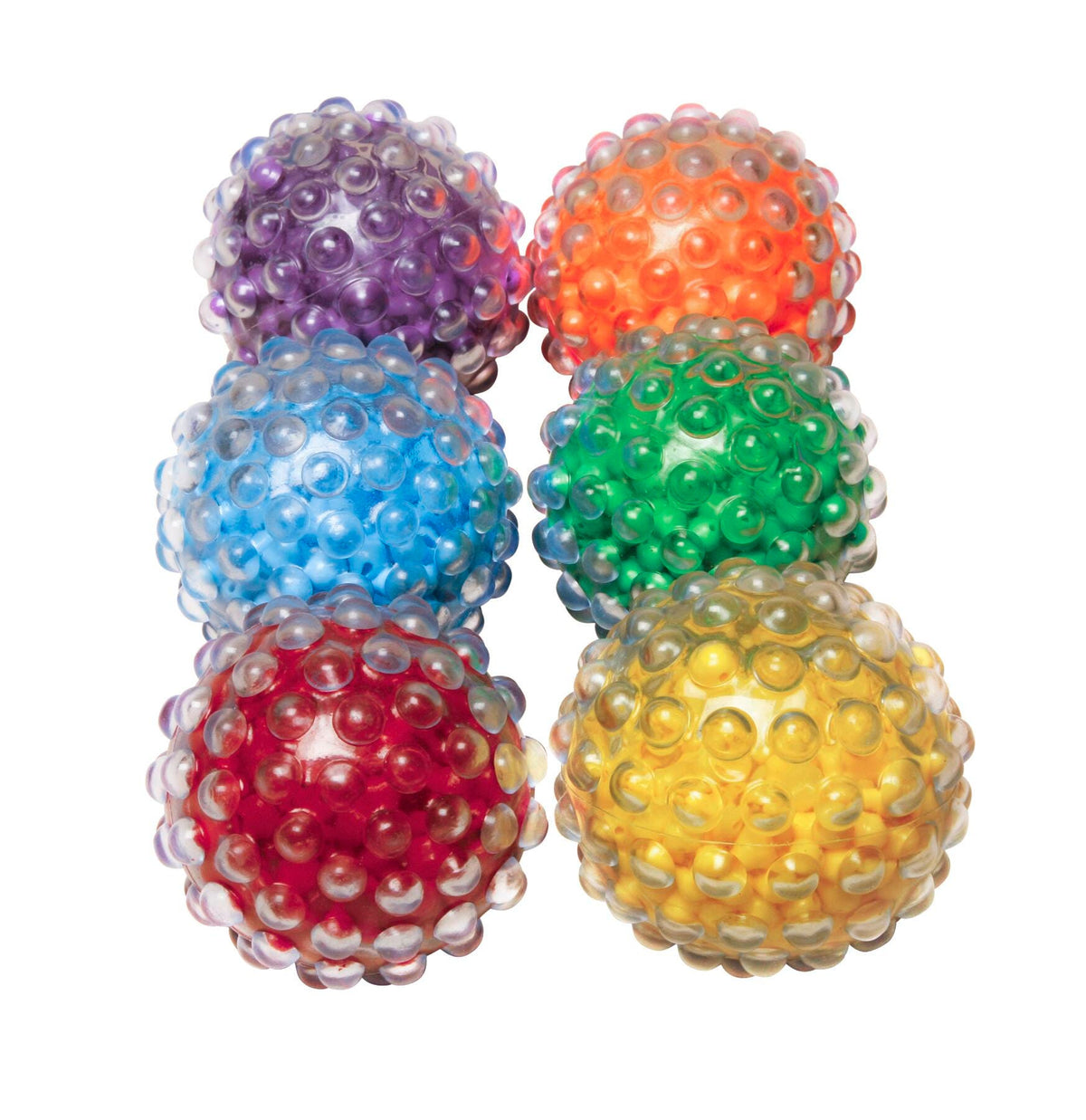 ABILITATIONS BALLS ROLL N RATTLE SET OF 6