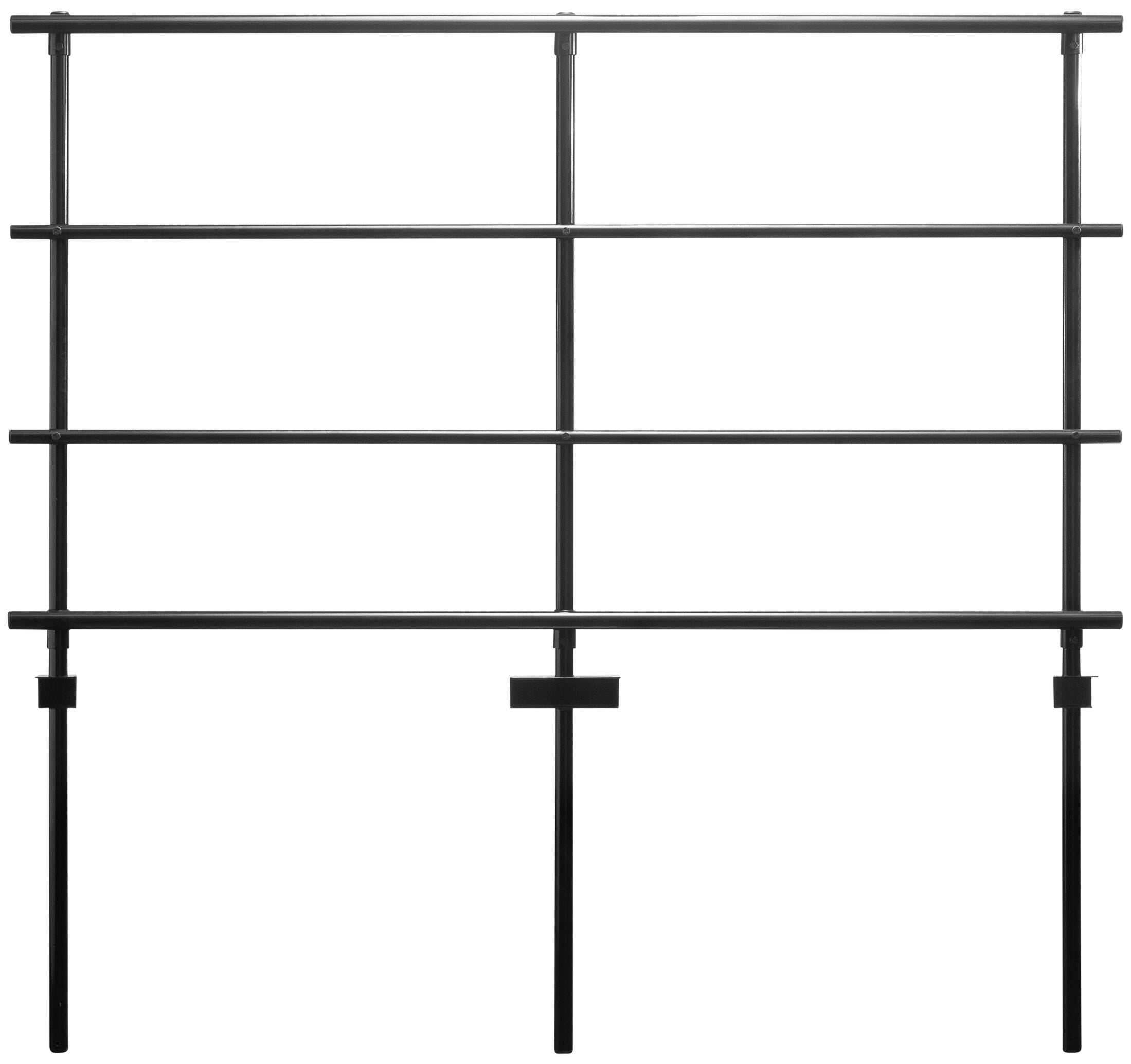 STAGES AND RISERS - NATIONAL PUBLIC SEATING BACK GUARDRAIL FOR 18 X 24 TAPERED RISERS