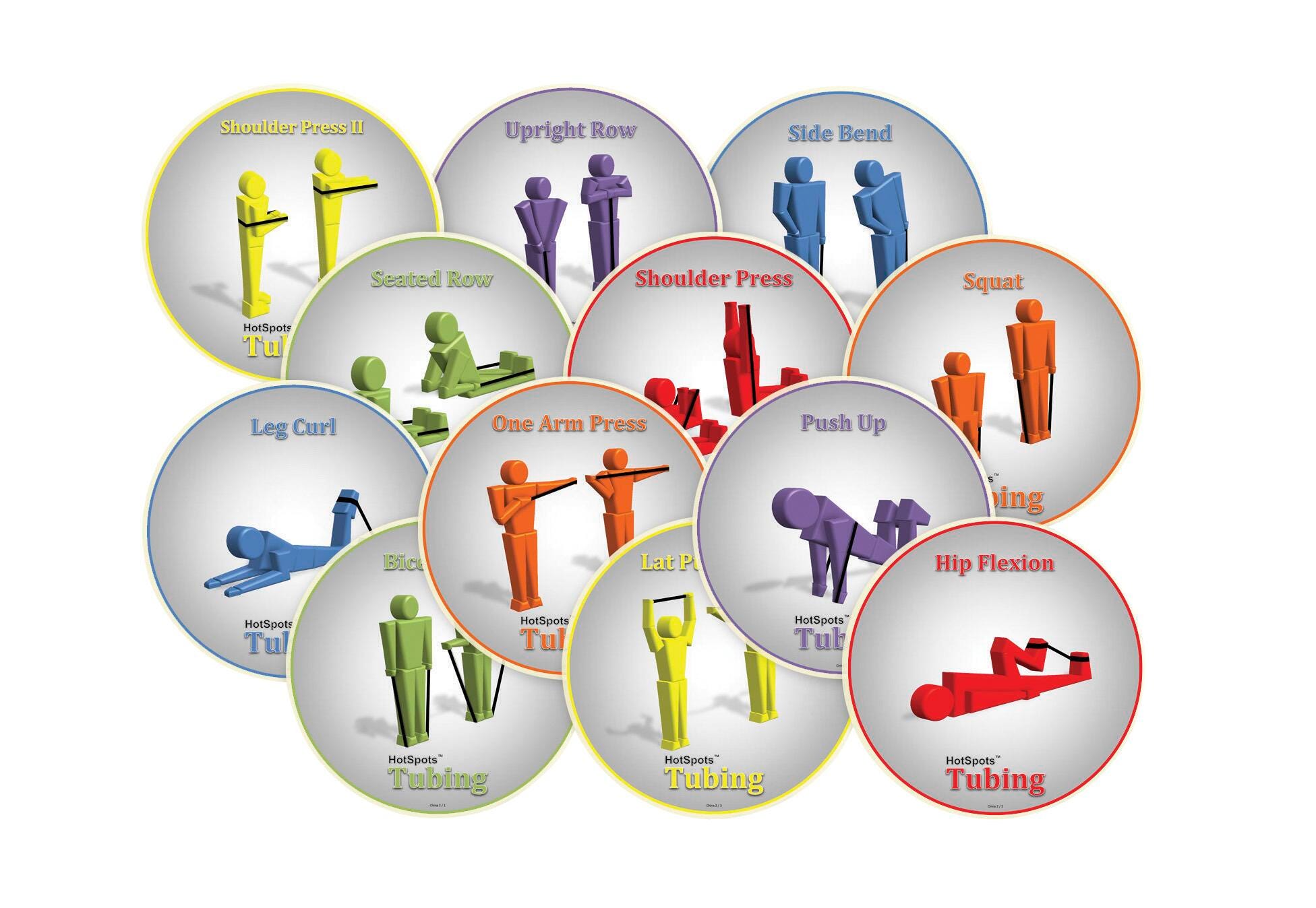 SPOT MARKER HOTSPOTS TUBING SET OF 12