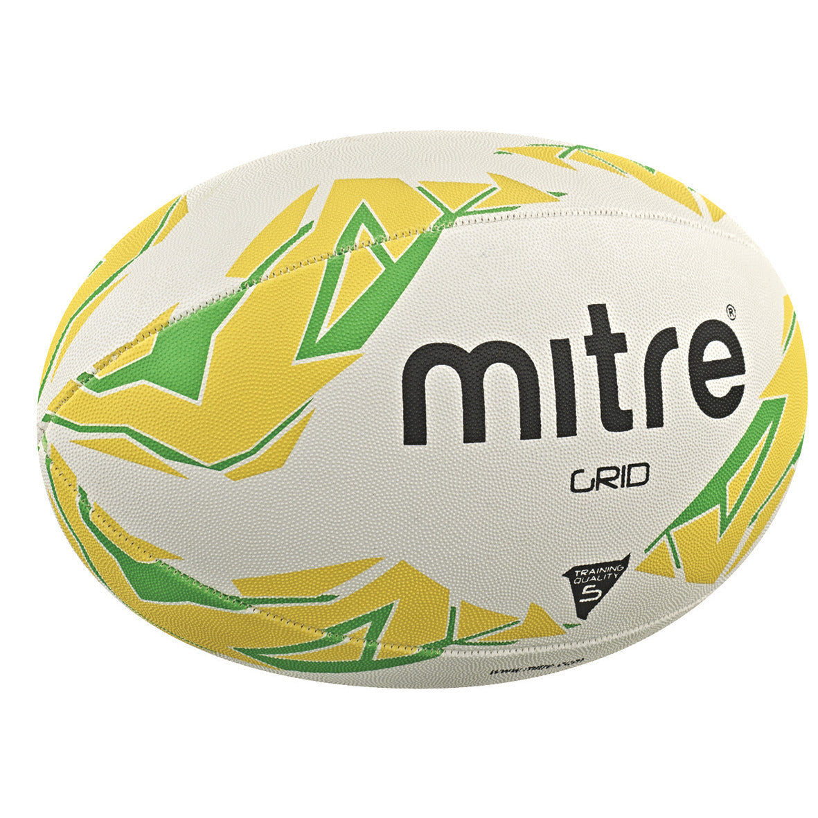 Rugby Ball Mitre Grid Sz5 White