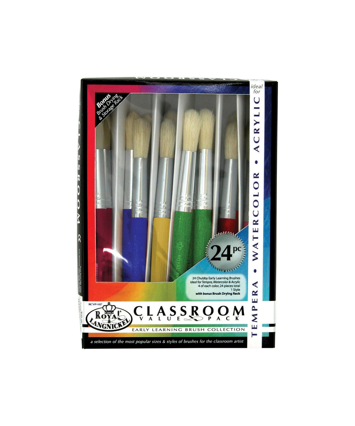 BRUSH CHUBBY EARLY LEARNING CLASSROOM VALUE PACK OF 24