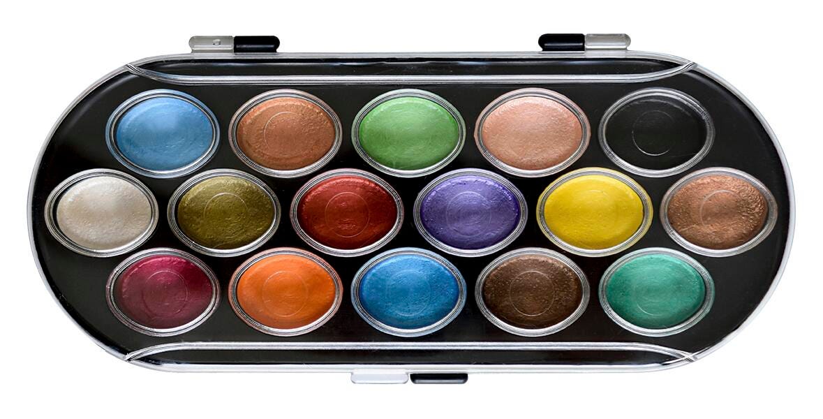 PAINT WATERCOLOR NIJI 16 PEARLESCENT COLORS