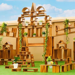 128 pieces of hollow carbonized building blocks