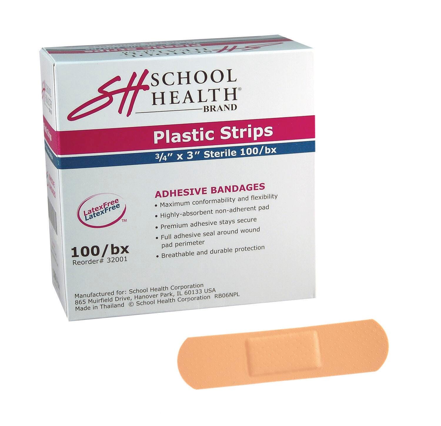 BANDAGE PLASTIC 3/4X3 PACK OF 100