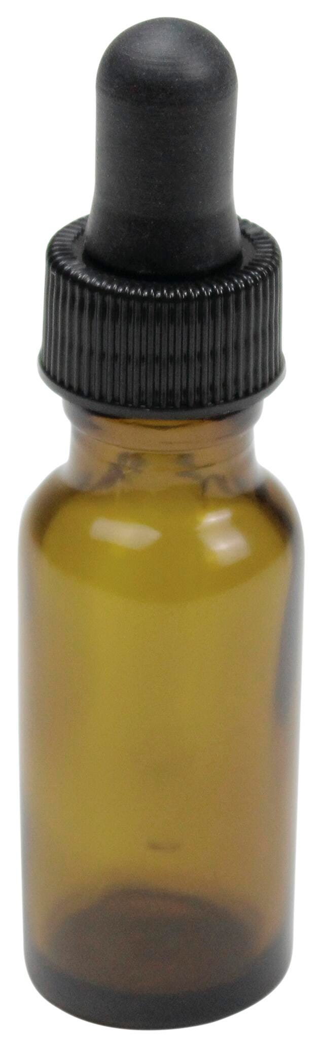 DROP BOTTLE 15ML PK12 BOSTON ROUND AMBER