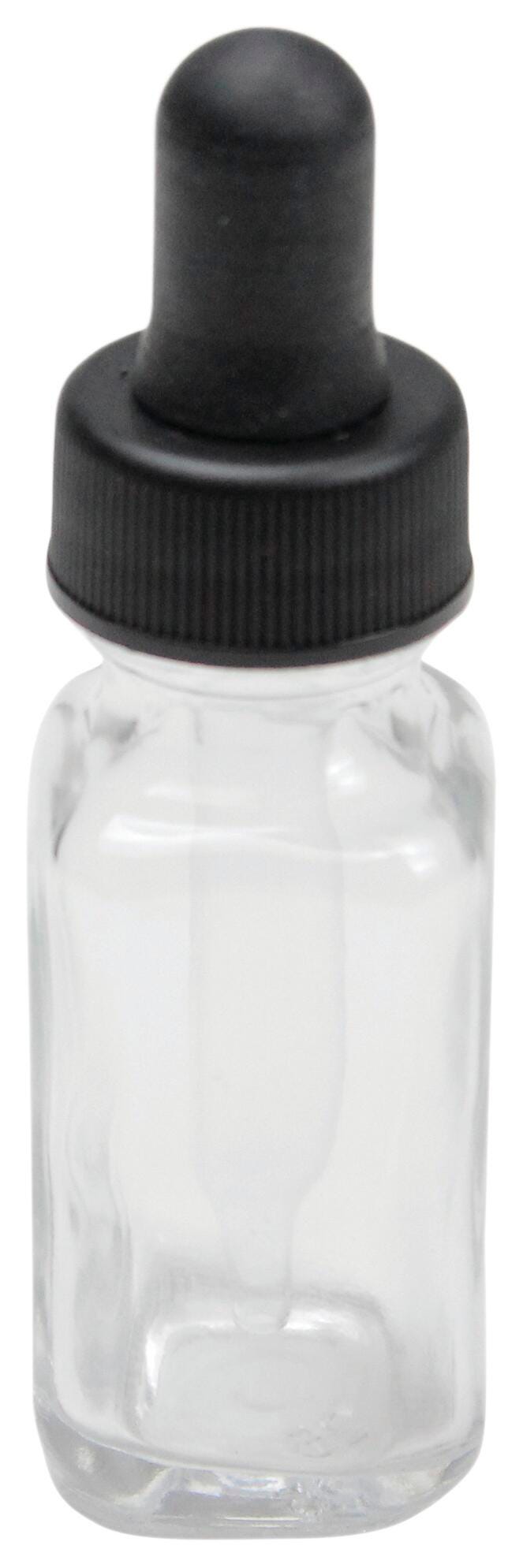 DROP BOTTLE 60ML PK12 BOSTON ROUND FLINT